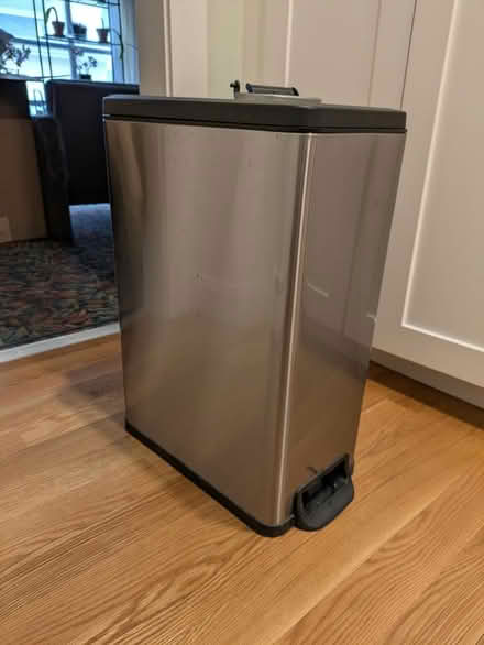 Photo of free Step-open trash can, Stainless (Watertown-Belmont Line) #1