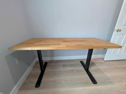 Photo of free 63"W x 26"D desk w/ cable mgmt tool (1533 Templeton Pl) #2