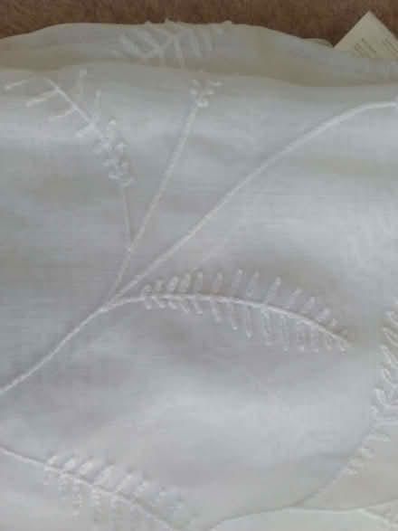 Photo of free Voile Curtains 55 X 72 Inch White (Pair) (Barton-on-Sea BH25) #3