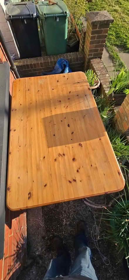 Photo of free Farmhouse table plus 4 chairs - RH5 (North Holmwood RH5 4JW) #2