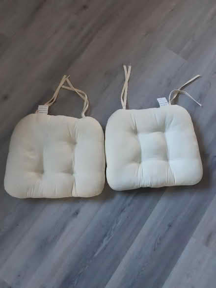 Photo of free 2 x Seat cushions with ties (Yaxley) #1