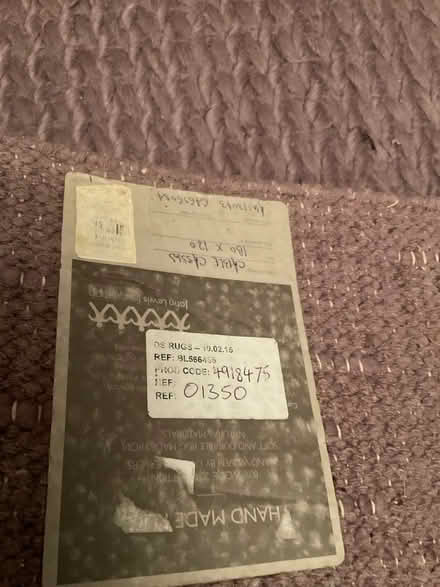 Photo of free Purple John Lewis rug, wool (SE26) #2
