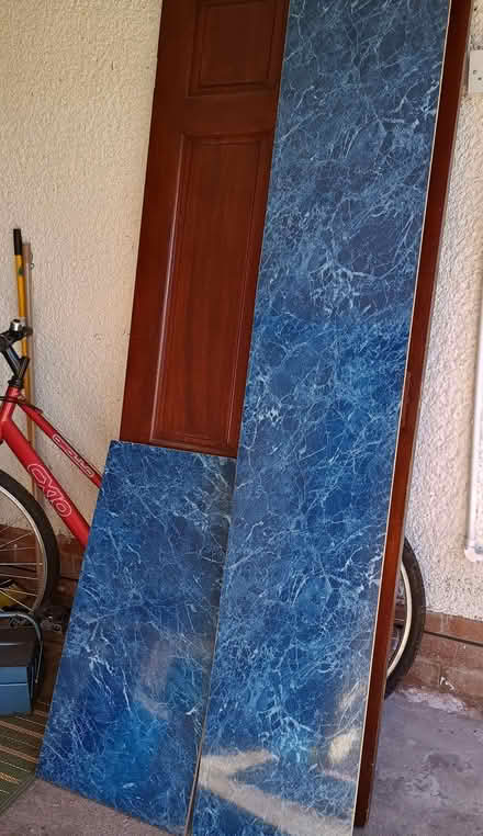 Photo of free Blue shower board off cuts (Penrith CA11) #1
