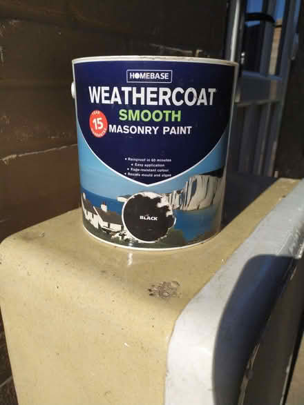 Photo of free Masonry paint, black (Stanford in the Vale SN7) #1