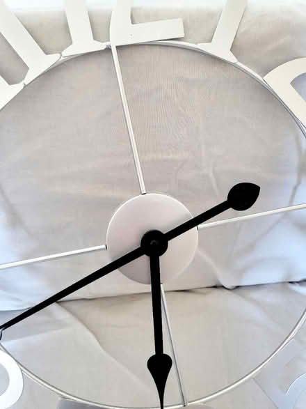Photo of free Large Metal Wall Clock (Grays) #2