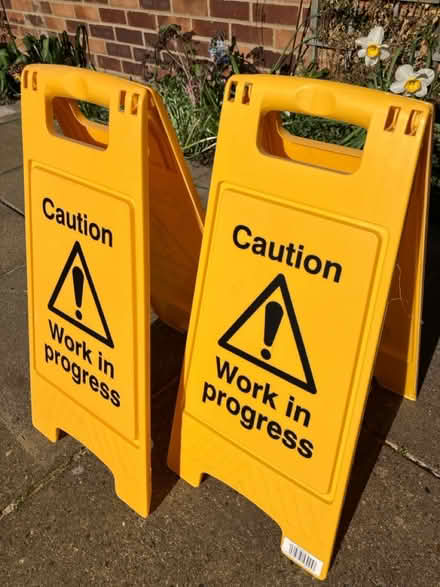 Photo of free Work signs (PE30) #1