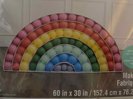 Photo of free rainbow shaped balloon arrangement (Naperville) #3