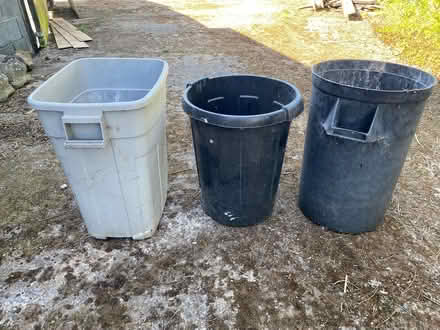 Photo of free 3 x large dustbins ( no lids) (Penyffordd CH4) #1