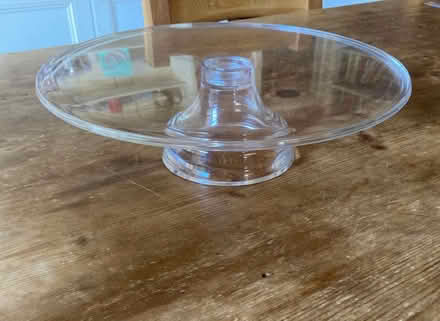 Photo of free Plastic cakestand as new. 13 inches diameter (Belle Vue SY3) #1