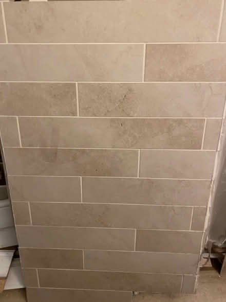 Photo of free Approx 150 beige sand effect tiles (Maida Vale) #1