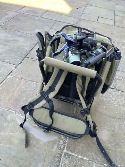Photo of free Fishing rucksack/chair and three reels (Pokesdown BH6) #4
