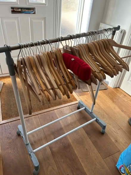 Photo of free Clothes horse movable has wheels (KT13) #1