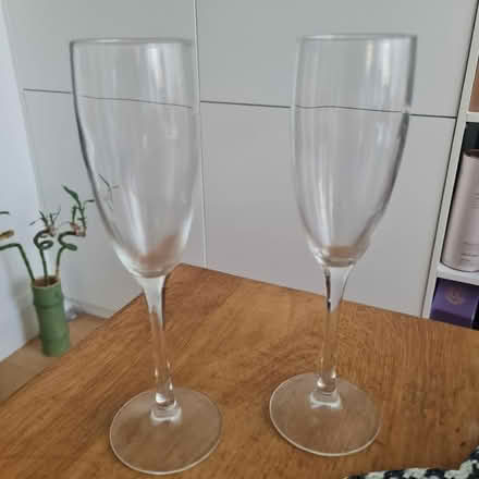 Photo of free 2 tall champagne flutes (The Camp AL4) #1