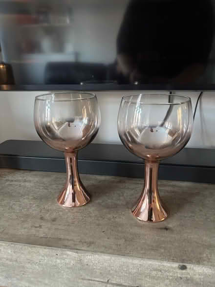 Photo of free Rose gold gin glasses (Cosby) #1