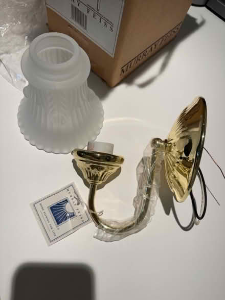 Photo of free New Murray Feiss brass sconce (Capitol Hill) #2