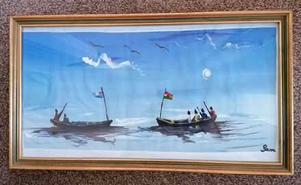 Photo of free Boats painting (Deneside View DH2) #1