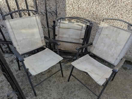 Photo of free 4 patio chairs (Sheffield S12) #1