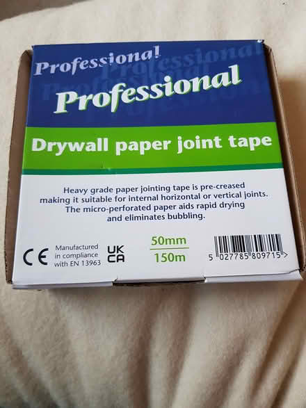 Photo of free Paper Plasterboard Joint Tape (North Abingdon, OX14) #1