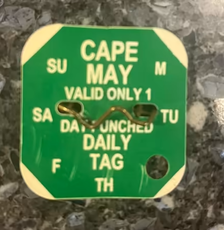 Photo of free Cape May beach badge memento (Ridley Park) #1