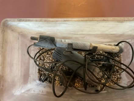 Photo of free Small fish tank, pump, heater (ST15 Walton, Stone) #2