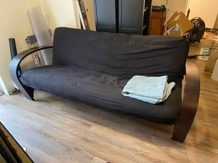 Photo of free Futon Couch, Chair, Ottoman (Catonsville) #1