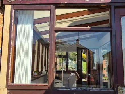 Photo of Single glazed wood window with top opening pane (Kettering NN15) #1