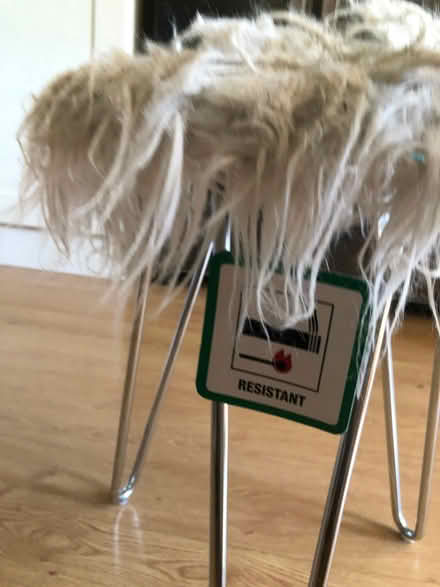 Photo of free Small Fluffy, hairy stool (Newfield Green S14) #2