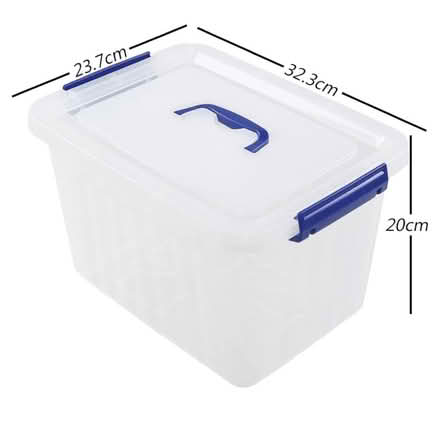 Photo of free 6 clear plastic storage boxes (Battersea, SW11) #2