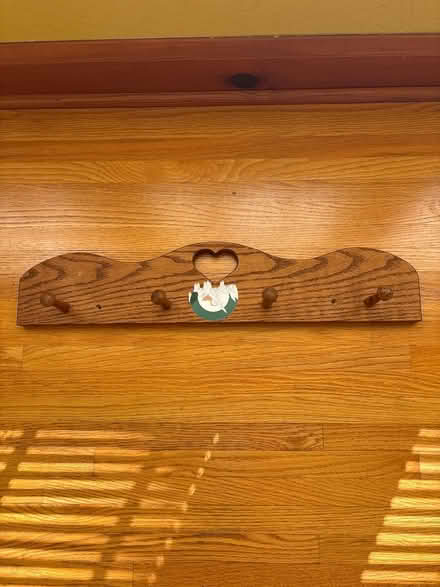 Photo of free Small wooden coat rack (McKennan Park) #1