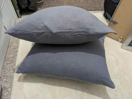 Photo of free Grey Cushions (feather) x2 (Ringmer) #1