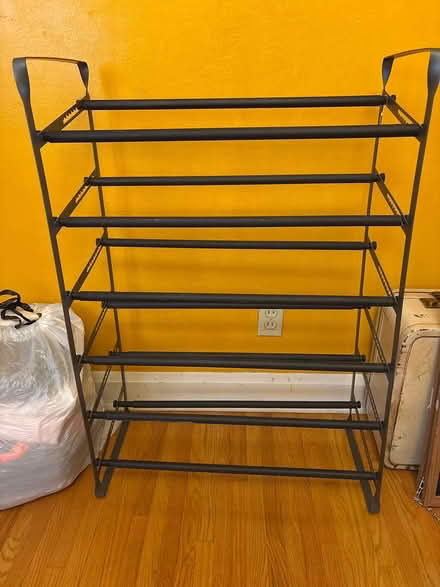Photo of free Old coat rack and shoe rack (McKennan Park) #2