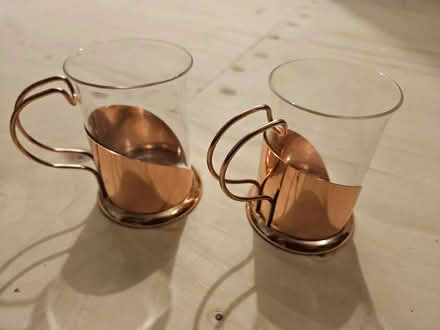 Photo of free Two glass and copper cups (York YO10) #1