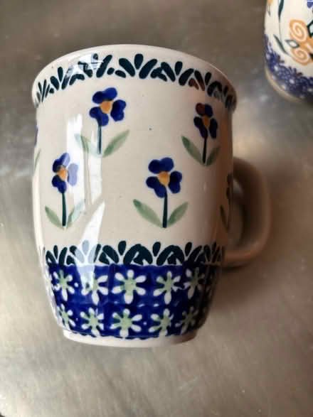 Photo of free Polish pottery 2 coffe mugs (Rego Park) #3
