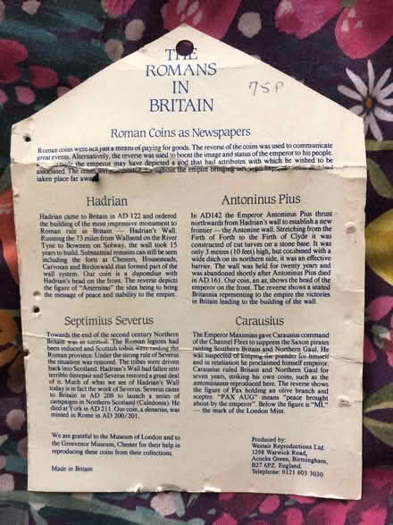 Photo of free Replica Roman Coins (Shephall SG2) #2