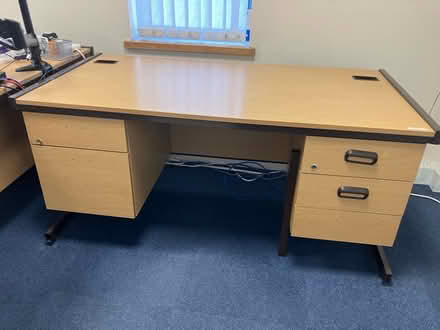 Photo of free Sturdy metal framed desk (PR7 Euxton) #1