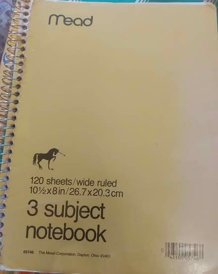 Photo of free Notebooks, pkg lined paper (St. Clair-Christie) #2