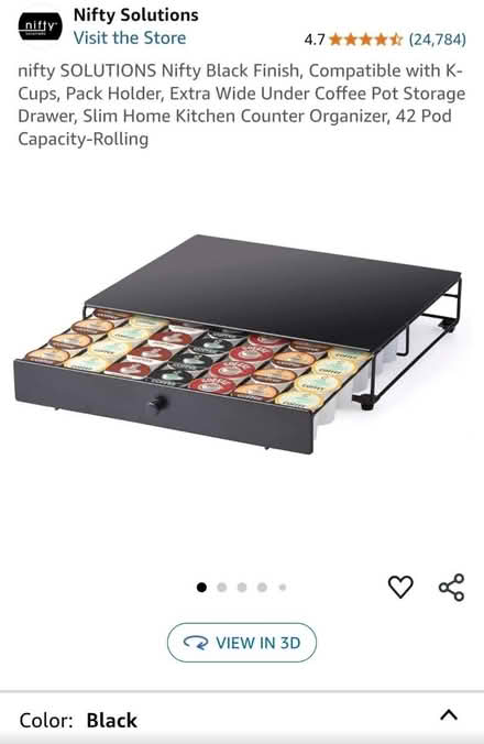 Photo of free 42-Pod K-Cup Countertop Drawer (Near Washington & Commonwealth) #1