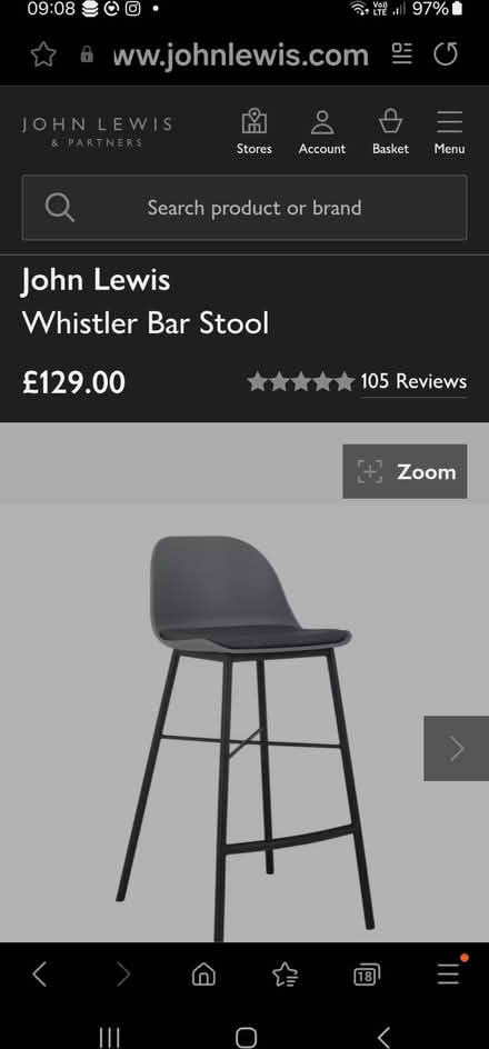 Photo of free Bar stools x2 (N5 Highbury) #4