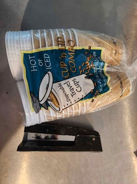 Photo of free Disposable cups, stapler (Bloomfield, NJ) #1