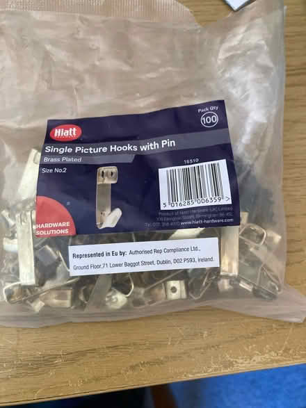 Photo of free Picture hooks and pins (Tettenhall WV6) #1