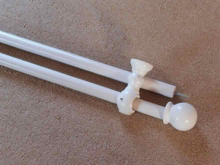 Photo of free white wooden curtain pole (old harlow) #1