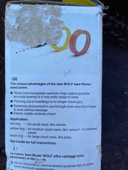 Photo of free Seed sower (5miles S of Bury St Eds) #2