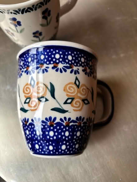 Photo of free Polish pottery 2 coffe mugs (Rego Park) #2