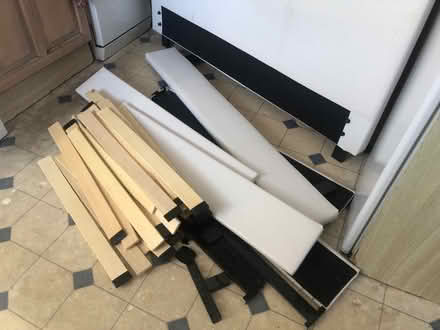 Photo of free Small double bed frame (4ft) (Eastbourne BN21) #1
