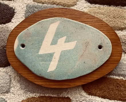 Photo of free Ceramic plate House Number 4 (Mapperley NG3) #1