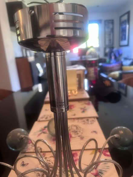 Photo of free Pale green glass light fitting (Melbourne CM1) #3
