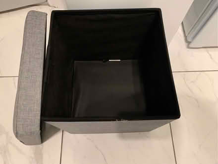 Photo of free Grey fabric collapsible storage cube (Northenden M22) #2