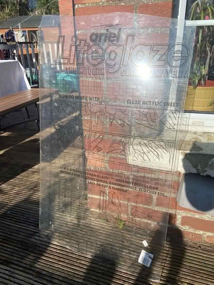 Photo of free Sheet of acrylic glazing alternative (BT10) #1