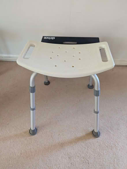 Photo of free White shower stool for disabled (Harlaxton NG32) #1