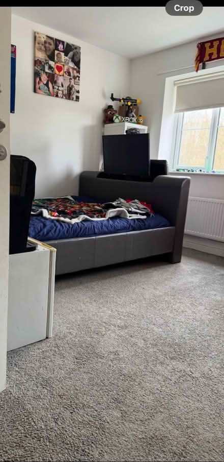 Photo of free King size faux leather TV bed (ME15 8) #2